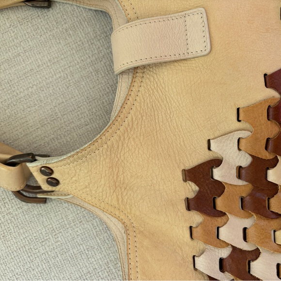 Mulberry Tan and Brown Woven Tote - Picture 3 of 6